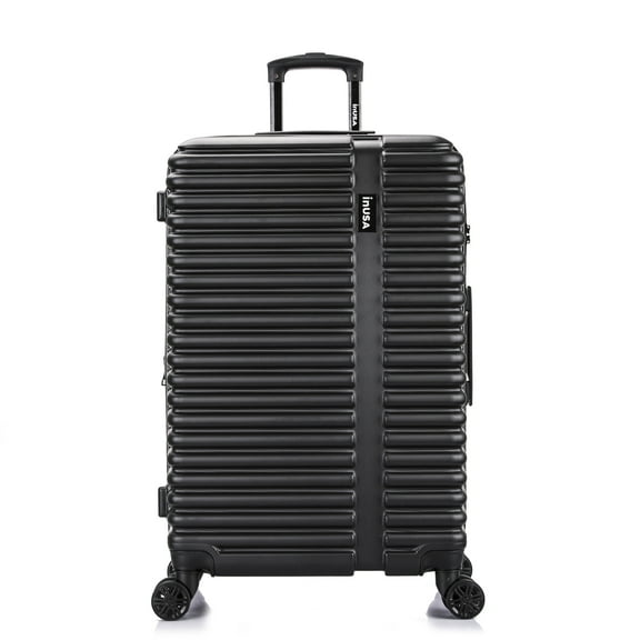 InUSA Ally 28" Hardside Lightweight Luggage with Spinner Wheels, Handle and Trolley, Black