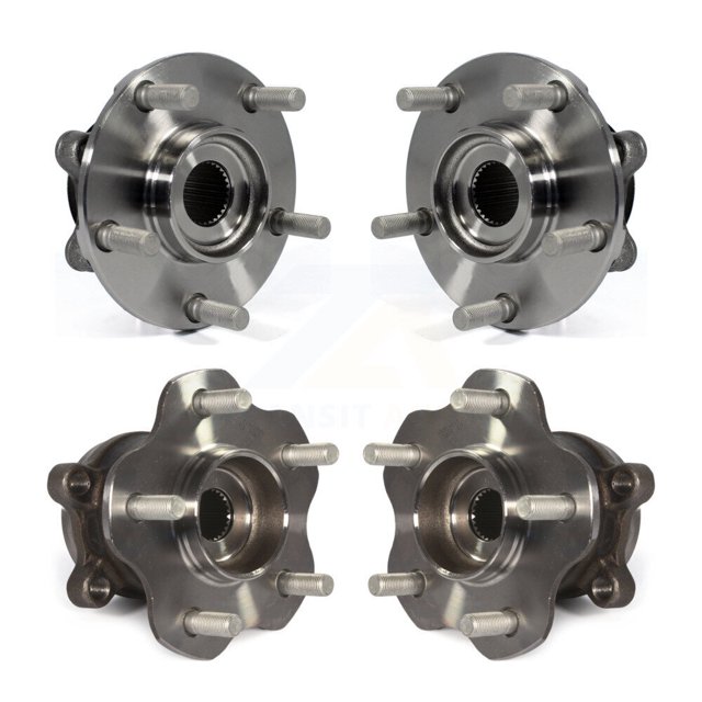 Kugel Front Rear Wheel Bearing & Hub Assembly Kit for Car Nissan Juke AWD - Left Right Side (Driver Passenger) K70-101359