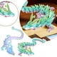 thumbnail image 4 of Figura de dragón de cristal impresa en 3D, con adornos decorativos móviles, minidragón, juego creativo y moderno, dragón genial., 4 of 7