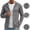 02-Dark Gray, variant on Men's UPF 50+ Zip Up Sun Protection Hoodie Jacket, Lightweight Breathable Long Sleeve Sun Coat with Pockets, Quick Dry Thin Outdoor Top for Fishing Cycling Hiking Daily Wear 01-Blue M