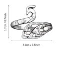 thumbnail image 2 of MIKIMIQI 2 unidades de bucle ajustable para tejer, guía de hilo de ganchillo, anillo de soporte para dedo, accesorios para tejer, anillo de dedo abierto de pavo real, anillo trenzado ajustable para te, 2 of 5
