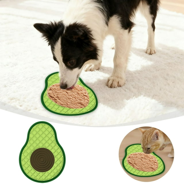 Slow Food Bowls Licking Mat Silicone Feeding Mat for Dogs and Cats - Nutritional Meal Solution