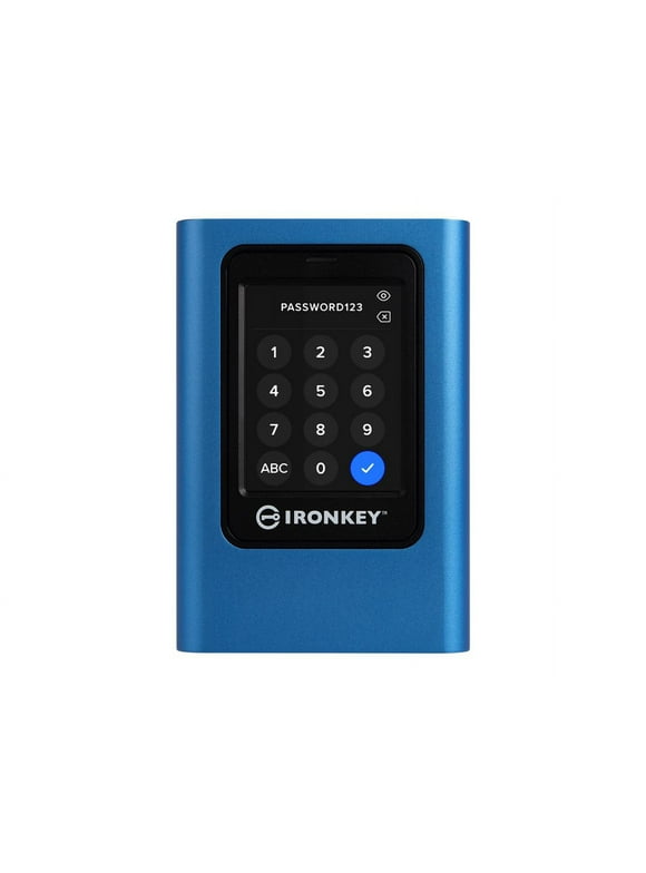 Kingston IronKey Vault Privacy 80 - SSD - encrypted - 960 GB - external (portable) - USB 3.2 Gen 1 (USB-C connector) - FIPS 197, 256-bit AES-XTS - TAA Compliant