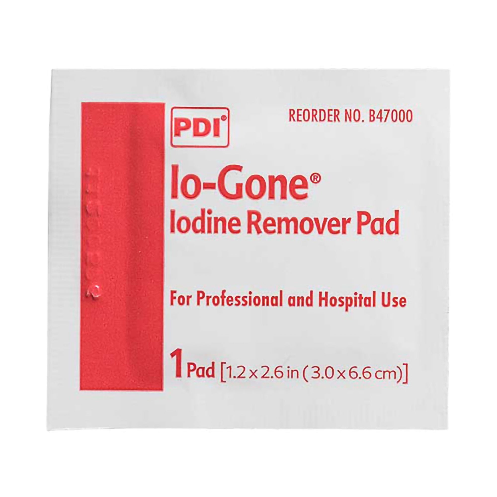 Io-Gone Iodine Removal Wipes, Isopropyl Alcohol and Sodium Thiosulfate, 100 Count, 1 Pack