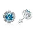 thumbnail image 6 of 2cttw Moissanite Hypoallergenic Earrings D Color VVS1 clarity Sterling Silver Diamond Earrings Studs Moissanite Earrings for Women Men with Certificate, 6 of 9