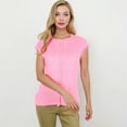 thumbnail image 4 of Women's Sleeveless Knit Top With Seam Front Detail- X Large, Pink, 4 of 6