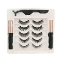 RAGUPEL 10Pcs Magnetic Eyelashes Kit,Realistic Magnetic Eyelashes Natural Look,False Natural Eyelashes
