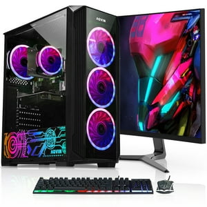 AQVIN ZForce Gaming Desktop Computer Tower PC | Intel Core i7 | 32GB RAM | 512GB SSD Storage | Geforce GTX 1650 4GB GDDR5 | 27 Inch Curved Gaming Monitor | Windows 10 Pro | RGB Keyboard and Mouse AQVIN ZForce Gaming Desktop Computer Tower PC | Intel Core i7 | 32GB RAM | 512GB SSD Storage | Geforce GTX 1650 4GB GDDR5 | 27 Inch Curved Gaming Monitor | Windows 10 Pro | RGB Keyboard and Mouse