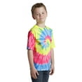 thumbnail image 4 of Port & Company Youth Tie Dye Tee-M (Neon Rainbow), 4 of 6