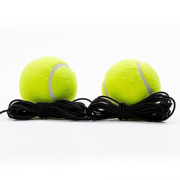 Tennis Training Ball With String Self Practice Training Tool For Tennis Beginner2pcs-green Yaju