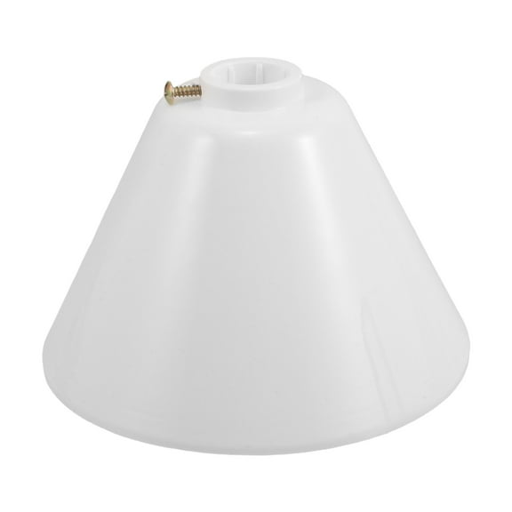 KALLORY 1Set White Decorative Ceiling Fan Canopy Cover Kit with Cone Shaped Cap Easy Installation for Home