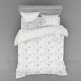 thumbnail image 2 of Ambesonne Black and White Bedding Set 3 Pcs, Flowers Paisleys, Twin, Black White, 2 of 3