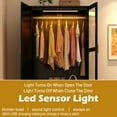 thumbnail image 3 of 2 Doors Armoire Wardrobe Closet for Bedroom, with Mirror & 2 Drawers & LED Sensor Light, 71" H Wardrobe Closet Cabinet with Hanging Rod, Glass Doors, 3 of 10