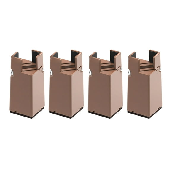 Bewildely Cama transformadora de 4 paquetes por lote con elevadores de muebles confiables y duraderos que ofrecen altura adicional Decoración del hogar Marrón