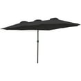 thumbnail image 6 of Northlight 15' Outdoor Patio Market Umbrella with Hand Crank, Black, 6 of 6