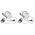 thumbnail image 1 of 2X Kit de Auriculares con Auricular de un Solo Cable MIC PTT Mic D en Forma de 2 Pines Radio Auricular Walkie Talkie Gancho para la Oreja, 1 of 5