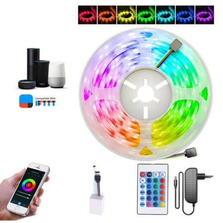 

Paddsun Led Strip Lights 16Ft Or 32Ft Rgb Room Lights 5050 Led Tape Lights Color Change
