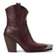 thumbnail image 2 of Botines Hoantiai para mujer, estilo western, con punta de metal grabada, 2 of 6