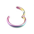 thumbnail image 3 of LNGOOR 1 Pc 16G 14G Hinged Segment Hoop Ring Stainless Steel Lip Nose Septum Piercing, 3 of 8