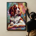 thumbnail image 6 of Welsh Springer Spaniel Decor Poster Unframe, Welsh Springer Spaniel Dog Canvas Wall Art, Dog Reading Book Canvas Print Painting Poster Wall Decor Dog Lovers Gifts, 6 of 6