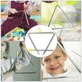 thumbnail image 3 of Musical Triangle For Kids, 6in Steel Musical Triangle Instrument Triangle Percussion Bell with Striker Yellow Hanger For Children, 3 of 7