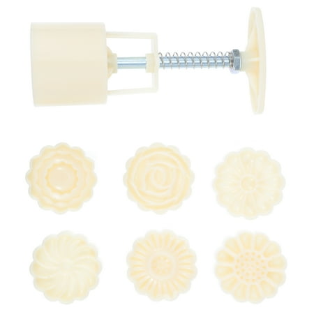 

1 Set Hand Press Type Moon Cake Molds DIY Baking Molds Supplies (Beige)