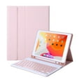 thumbnail image 1 of Funda con teclado para iPad Mini 5/Mini 4/Mini 3/Mini 2 y 1, teclado inalámbrico Bluetooth con funda, funda protectora de cuero inteligente tipo folio, delgada y ligera., 1 of 8