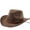Coffee, variant on Western Cowboy Hat for Men Women Wide Curved Brim with Adjustable Strap Lightweight Cowboy Hat Cowgirl Hat Sun Hat for Outdoor Travel Party