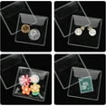 thumbnail image 4 of Clear Plastic Coin Holders,TGY Currency Bill Holders,Clear Plastic Individual Sleeves Sleeves,50Pack Coin Currency Bills Protector,2.2 x 2 Inch, 4 of 7
