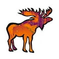 thumbnail image 2 of CafePress - MOOSE -  Round Wood Ornament 4", 2 of 2