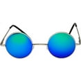 thumbnail image 2 of Round Sunglasses - Small (43mm) Silver Frame / Bluegreen Lens, 2 of 5