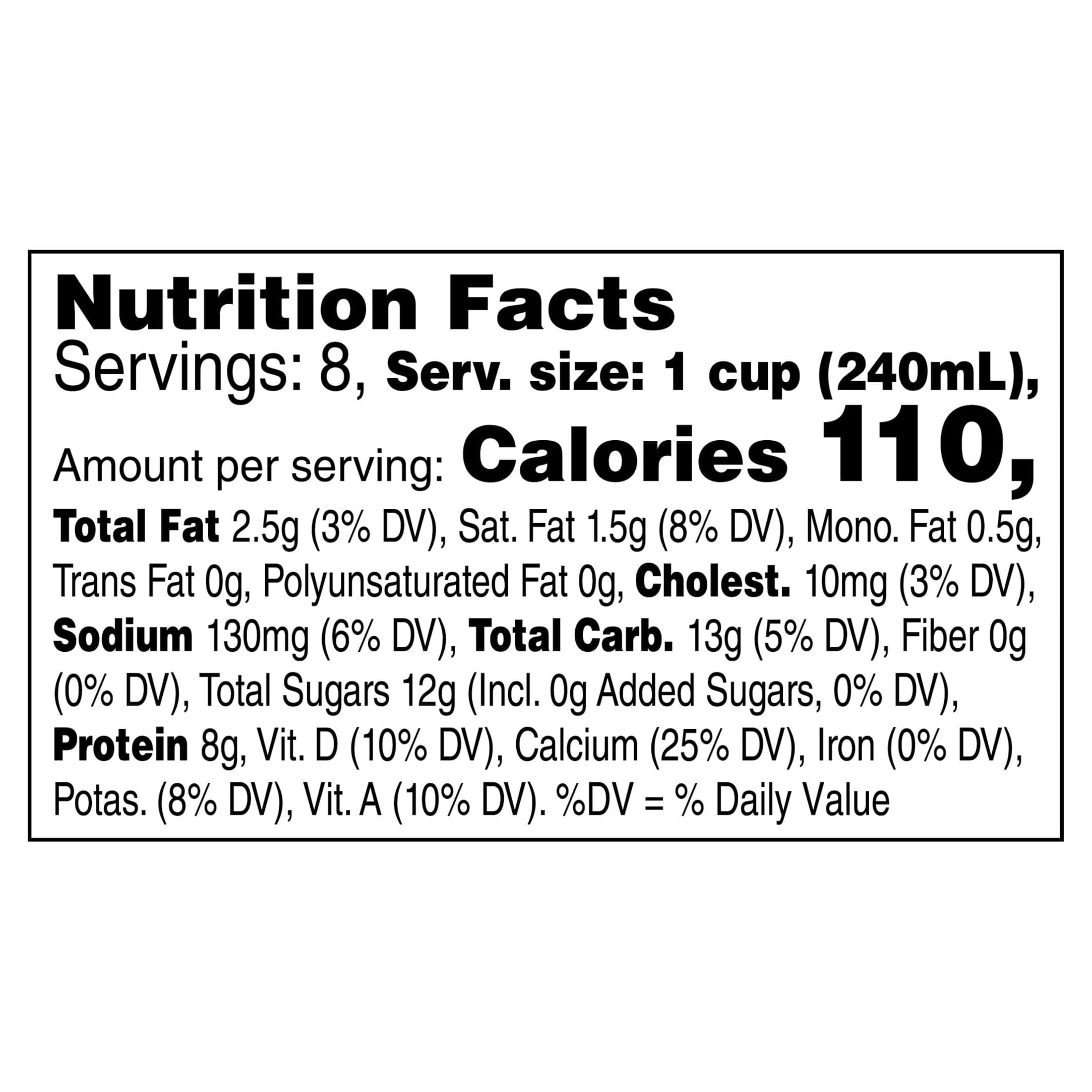Great Value Milk 1% Low-fat, Half Gallon, 64 fl oz