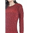 thumbnail image 4 of Vestido glitter con lentejuela Roman Fashion /Juvenil, 4222 (Rojo) rojo CH, 4 of 5
