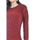 thumbnail image 4 of Vestido Glitter Con Lentejuela Roman Fashion 4222 Rojo M, 4 of 5