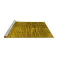 thumbnail image 2 of Ahgly Company Machine Washable Indoor Square Abstract Yellow Contemporary Area Rugs, 5' Square, 2 of 4