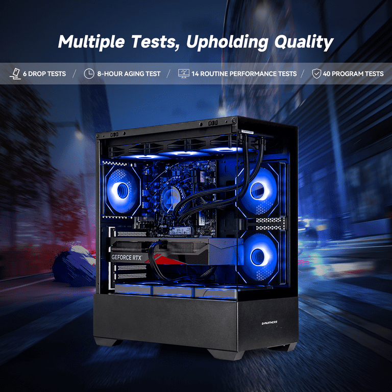 IPASON Gaming PC, AMD Ryzen 7 7700, RTX 4070 12G, 1TB NVMe