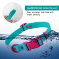 thumbnail image 5 of Wolfone Waterproof Adjustable Dog Collar for Small Medium Large Dogs Comfort Sturdy Odor Proof Easy Clean with Quick Release Buckle（Viridian Green Small）, 5 of 7