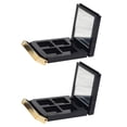thumbnail image 1 of Eyeshadow Mirror Palettes Plastic Eyeshadow Storage Women Daily Use 2Pcs 6.15x5.09cm, 1 of 9