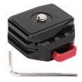 thumbnail image 2 of V Lock Quick Release Plate Aluminum Alloy V Mount Quick Release Base for DSLR Camera Tripod, 2 of 4