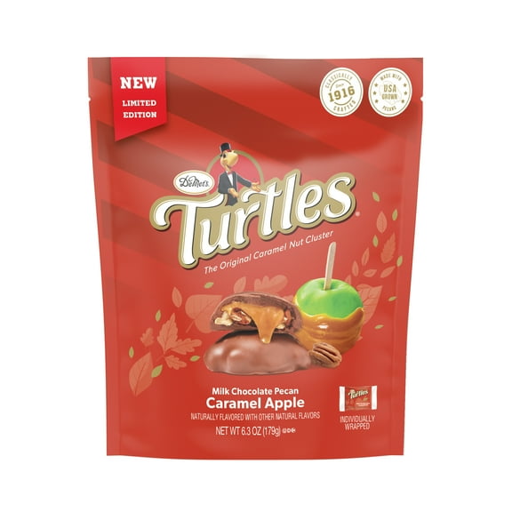DeMet's Turtles, Caramel Apple Pecan Clusters, 6.3 oz Bag