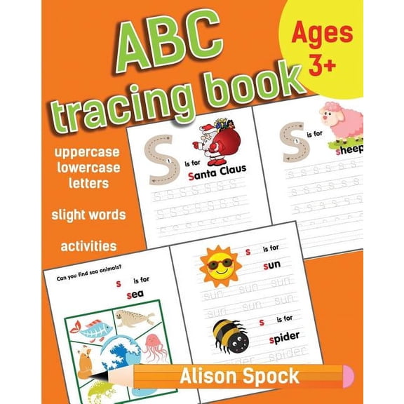 Handwriting Workbook ABC tracing book: Letter Tracing Practice of the Alphabet and Sight Words! Preschool Handwriting Workbook for Kindergart, Book 1, (Paperback)