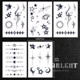 thumbnail image 4 of WWS-CHARLNET Semi-Permanent Tattoos - 2 Weeks Long Last Stars Tattoos for Women Men Face Neck Body/Fades Naturally/No Reflection/Waterproof, 4 of 4