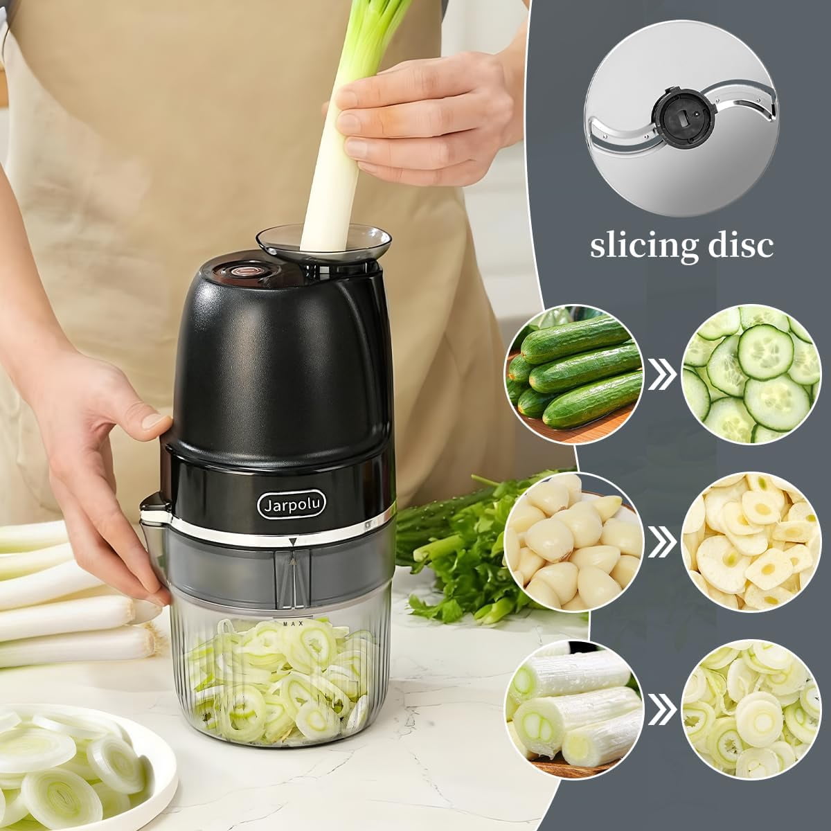 4 in 1 Electric Cheese Grater Multifunctional Food Processor for Vegetables Fruits Nuts