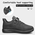 thumbnail image 5 of vibdiv Boys Girls Sneakers Kids Sports Running Walking Lightweight Breathable Athletic Running Shoes All Black Toddler Size 7, 5 of 6