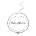 thumbnail image 4 of Ladies Necklace Diamond Butterfly Single Layer Clavicle Chain Metal Chain, 4 of 4