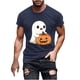 thumbnail image 2 of Blusas y camisas de manga corta y cuello redondo para hombre. Blusas/camisetas de manga corta con cuello redondo y estampado de Halloween para hombre. Blusa para hombre., 2 of 5