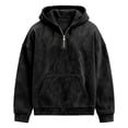 thumbnail image 5 of Frnrwgo Men's Hoodie Half Zip Loose Fit Warm Long Sleeve Hooded Casual Fall Winter Top, 5 of 6
