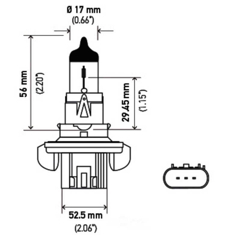 Optilux H71071152 XY Series H13 9008 12W 60/55W Xenon Yellow Halogen Bulb Set