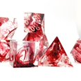 thumbnail image 3 of 7x Resina Polyedral Dados Cristal RPG de sangre Ángulo de sangre Dados Conjuntos Seda flotante roja para RPG RPG Dados Accesorios Números Yotijar Dados poliédricos, 3 of 5