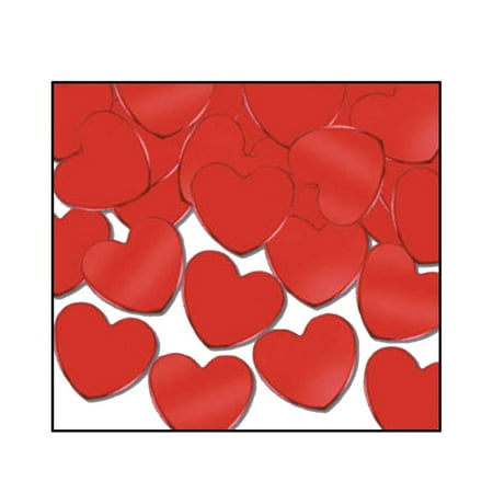 Fanci-Fetti Hearts (red) Party Accessory (1 count) (1 Oz/Pkg)